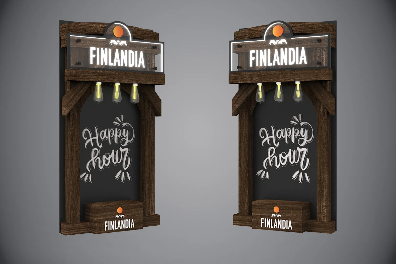 Finlandia - Happy Hour Wall Display