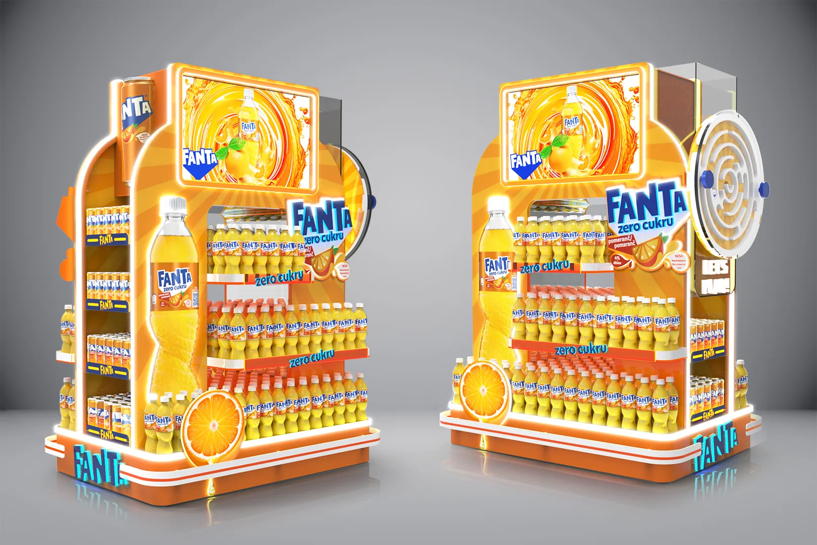 Fanta Zero Sugar 1x Pallet Display