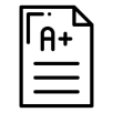A plus result icon